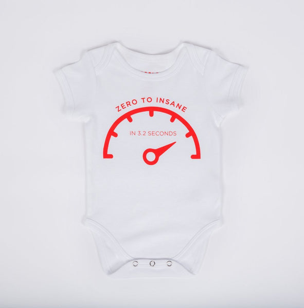 White Insane Mode Onesie