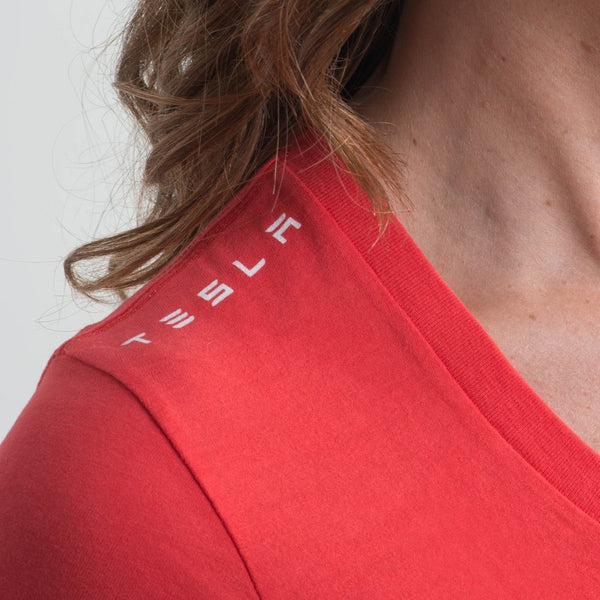 Women's Tesla Emblem V-Neck
